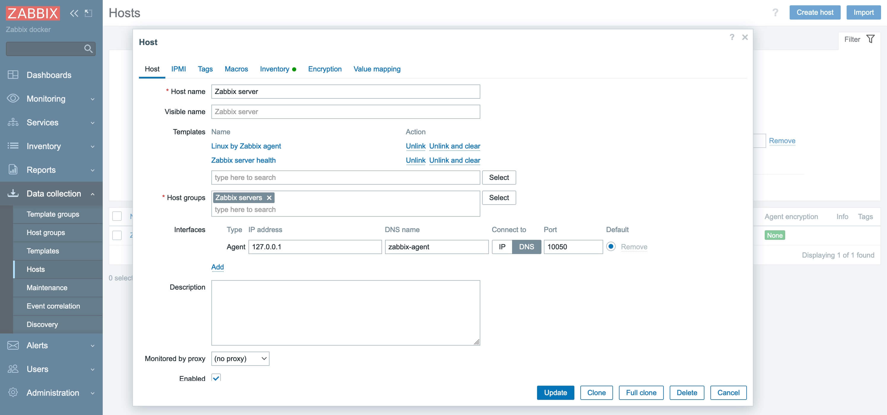 Установка Zabbix с использованием Docker Compose