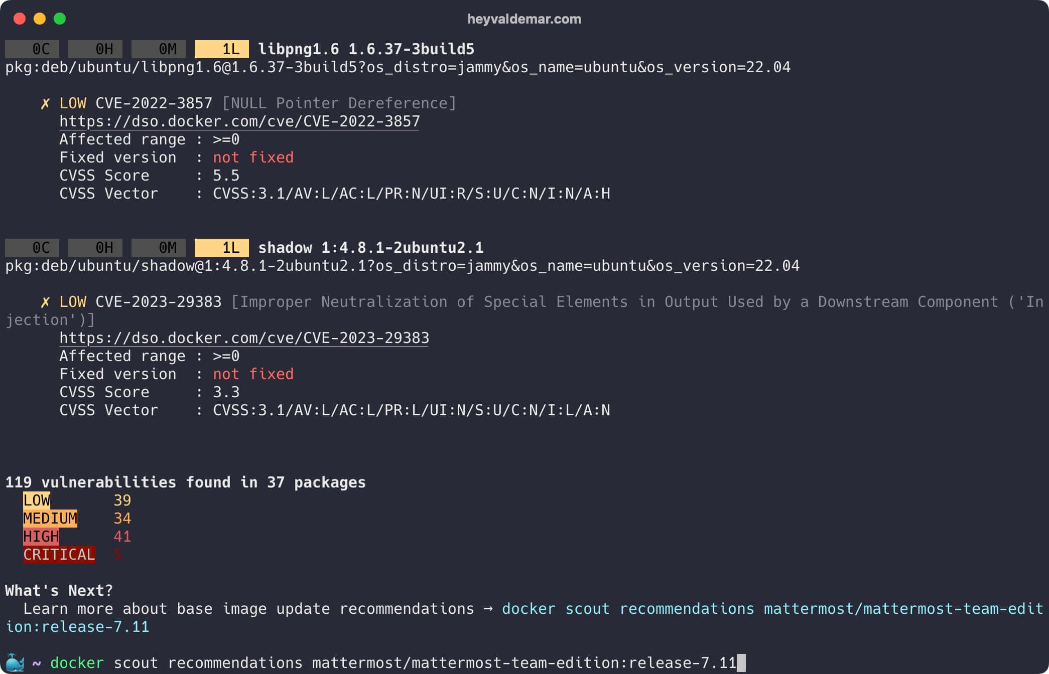 Изучение Docker Scout с помощью Docker Desktop GUI и CLI