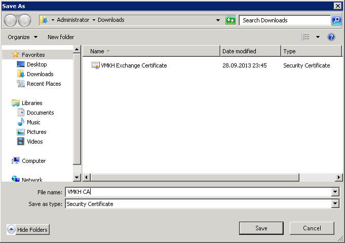 Настройка Exchange Server 2010