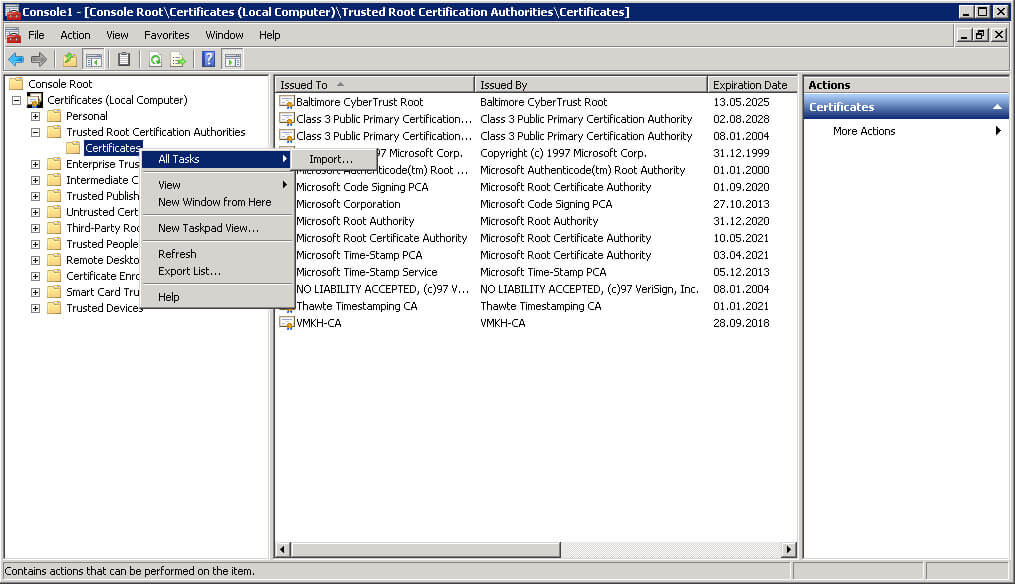 Настройка Exchange Server 2010