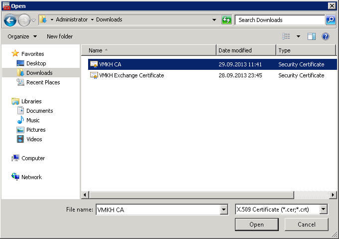 Настройка Exchange Server 2010