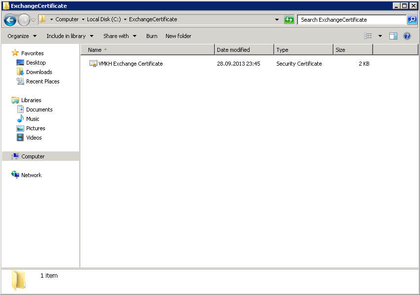 Настройка Exchange Server 2010