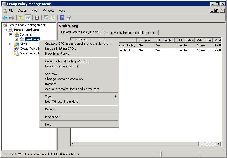 Настройка Exchange Server 2010