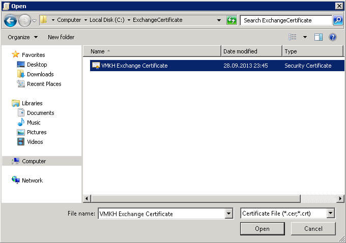 Настройка Exchange Server 2010