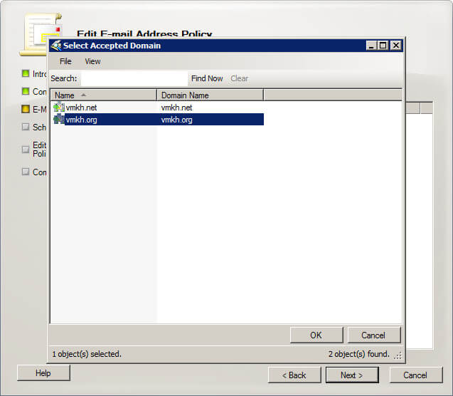 Настройка Exchange Server 2010