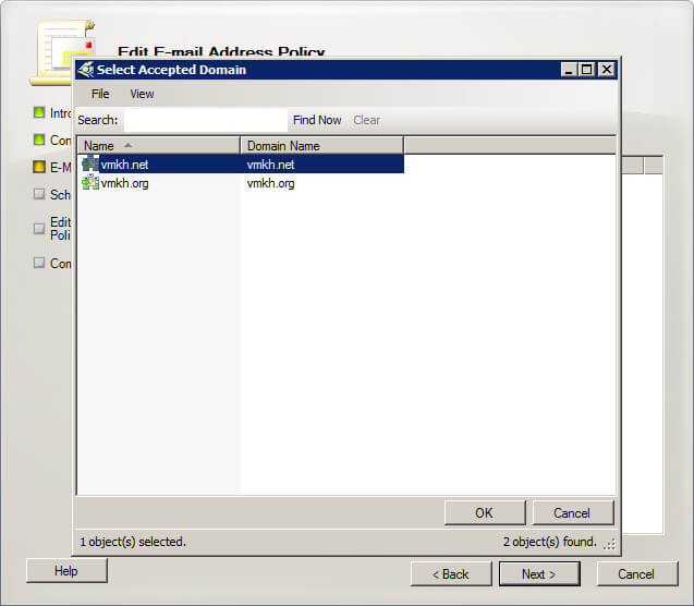 Настройка Exchange Server 2010