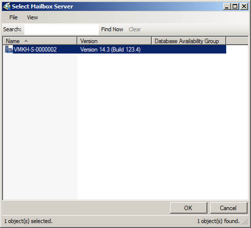 Настройка Exchange Server 2010