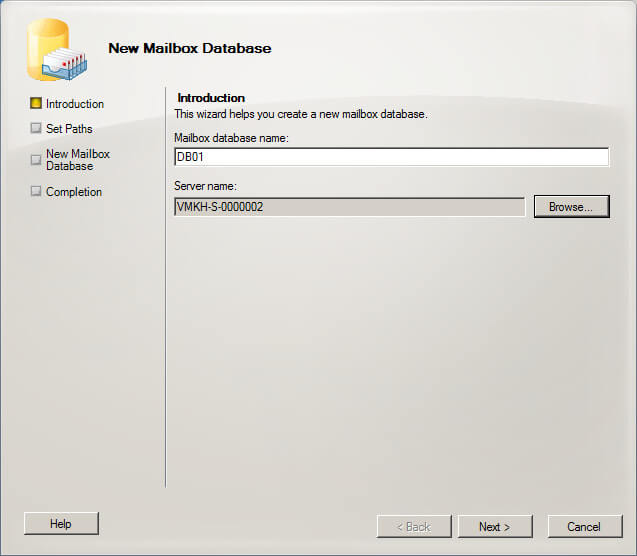 Настройка Exchange Server 2010