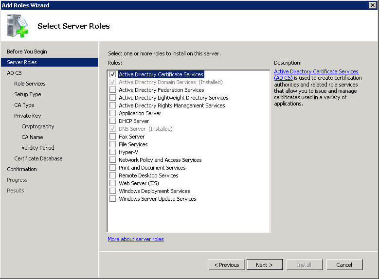 Настройка Exchange Server 2010