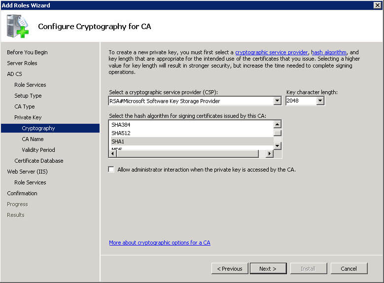 Настройка Exchange Server 2010