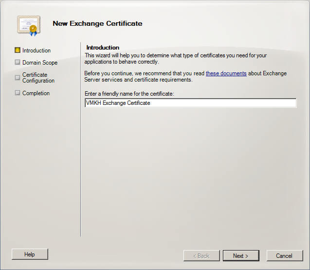 Настройка Exchange Server 2010