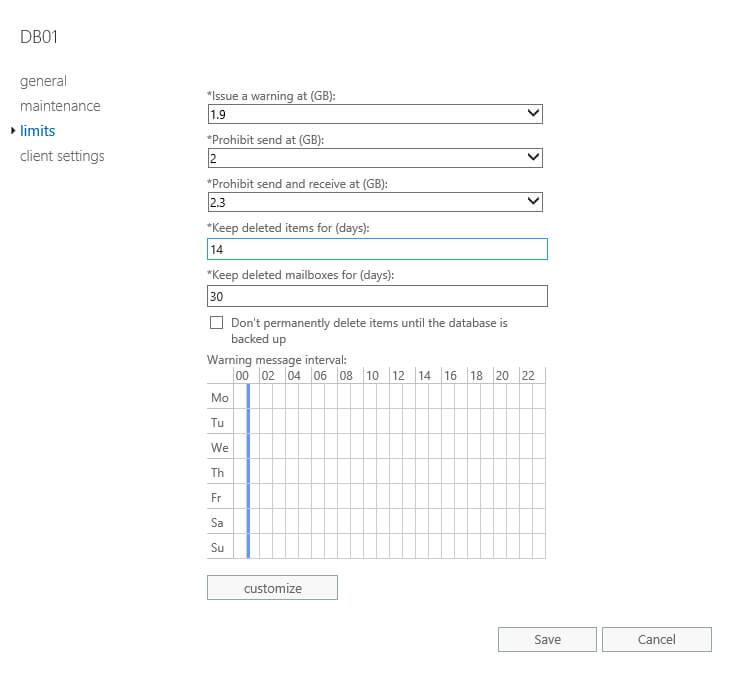 Настройка Exchange Server 2016