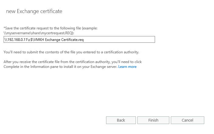 Настройка Exchange Server 2016