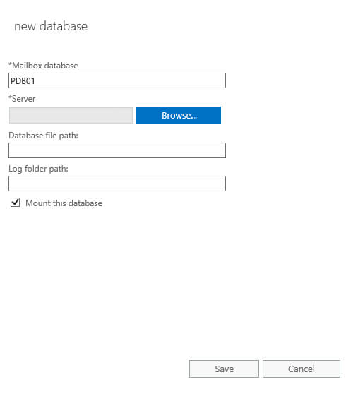 Настройка Exchange Server 2016