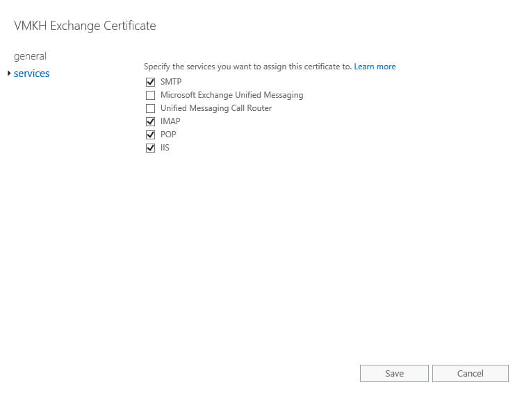 Настройка Exchange Server 2016