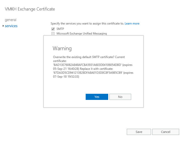 Настройка Exchange Server 2016