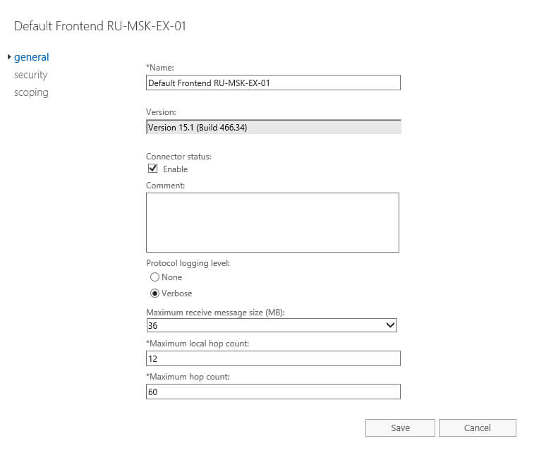 Настройка Exchange Server 2016