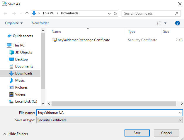 Настройка Exchange Server 2019