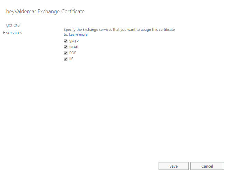 Настройка Exchange Server 2019