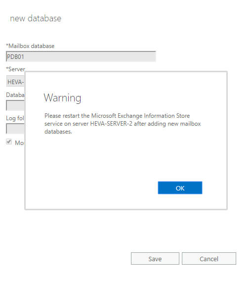 Настройка Exchange Server 2019