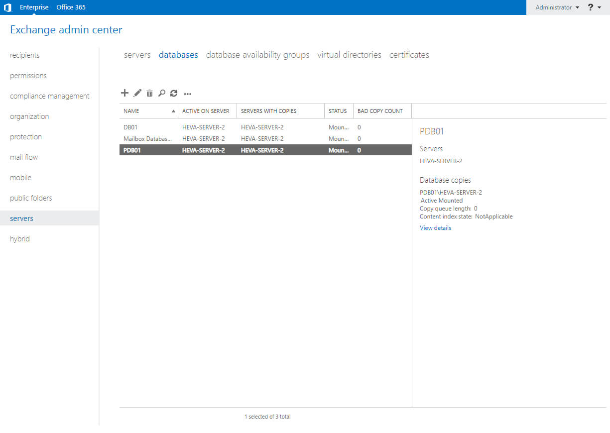 Настройка Exchange Server 2019