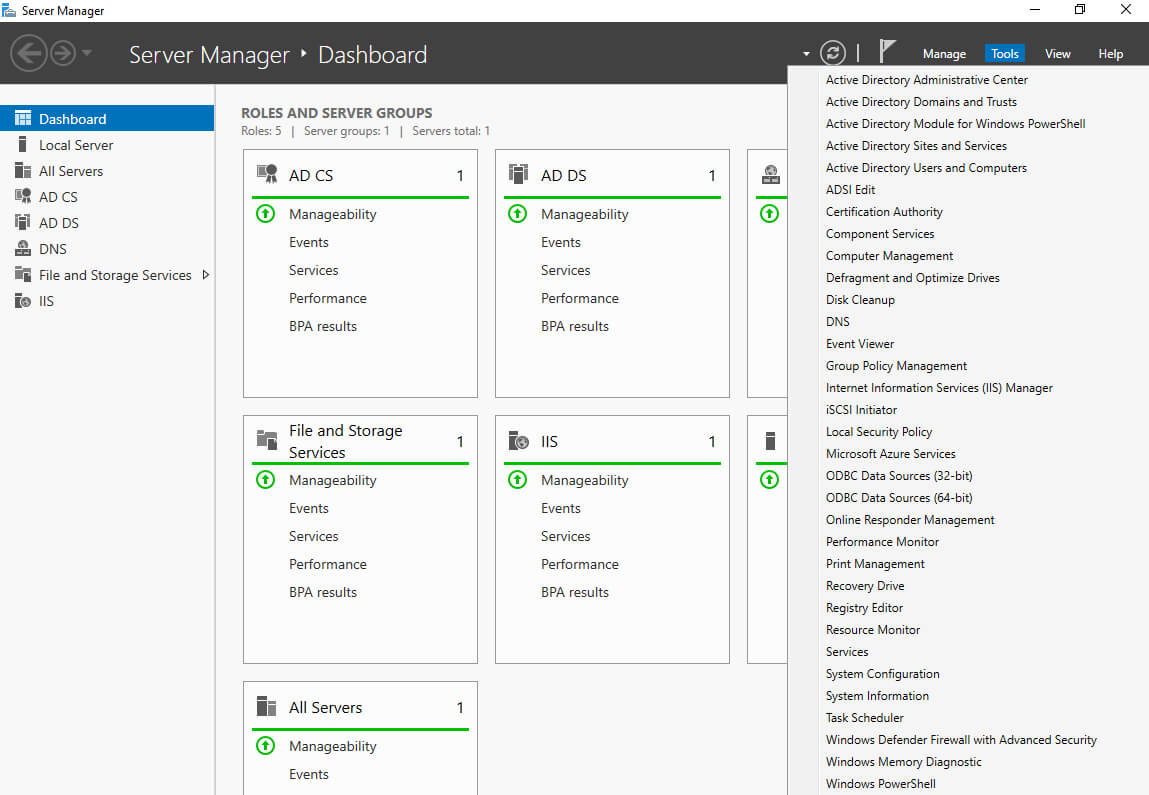 Настройка Exchange Server 2019