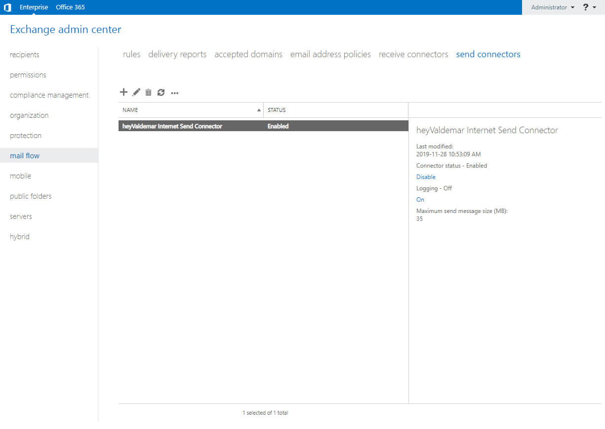 Настройка Exchange Server 2019