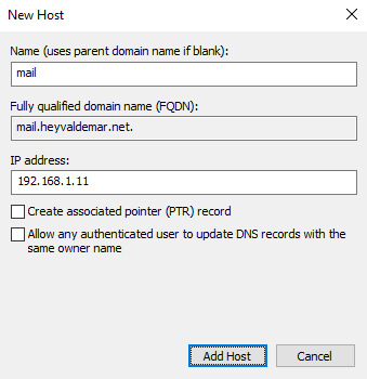 Настройка Exchange Server 2019