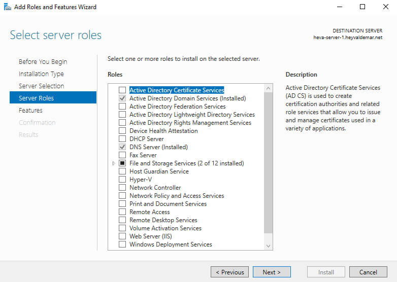 Настройка Exchange Server 2019