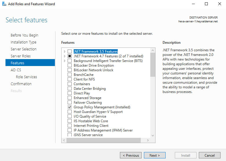 Настройка Exchange Server 2019