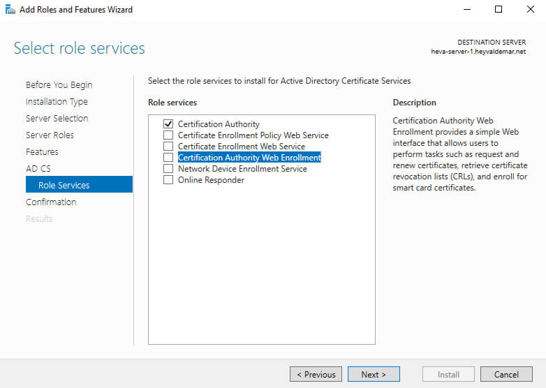 Настройка Exchange Server 2019