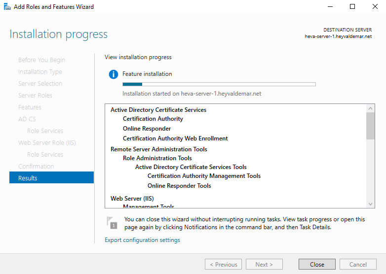 Настройка Exchange Server 2019