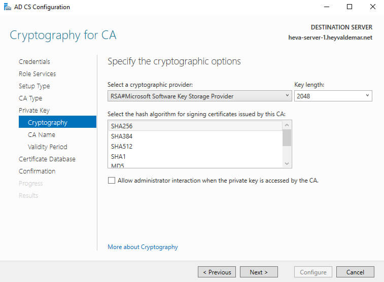 Настройка Exchange Server 2019