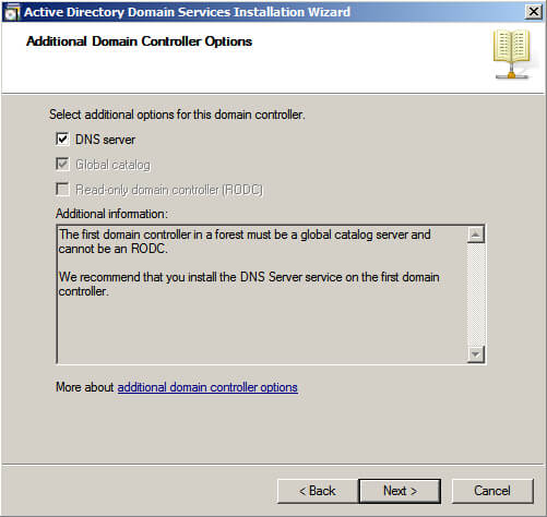 Установка Active Directory Domain Services на Windows Server 2008 R2