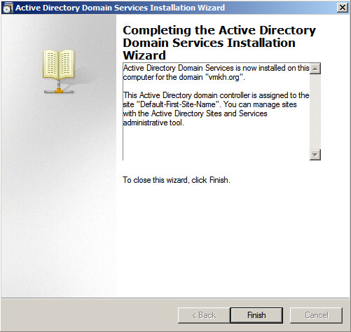 Установка Active Directory Domain Services на Windows Server 2008 R2