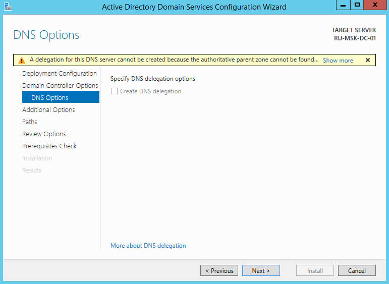 Установка Active Directory Domain Services на Windows Server 2012 R2