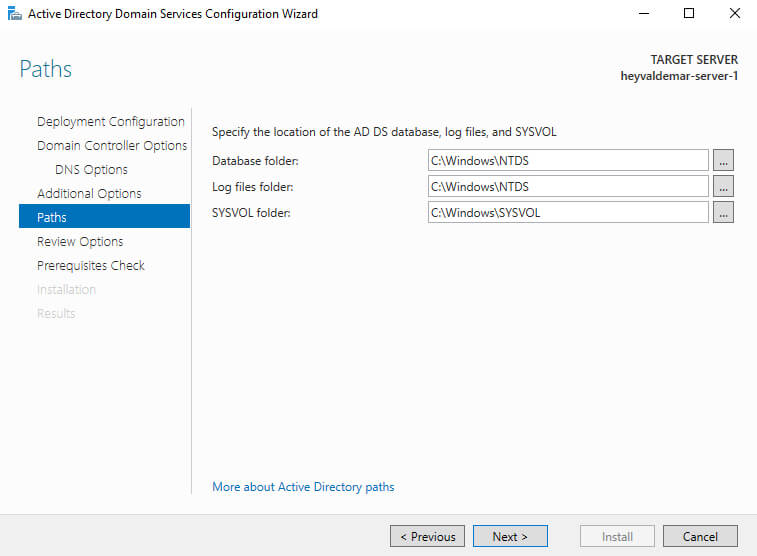 Установка Active Directory Domain Services на Windows Server 2019