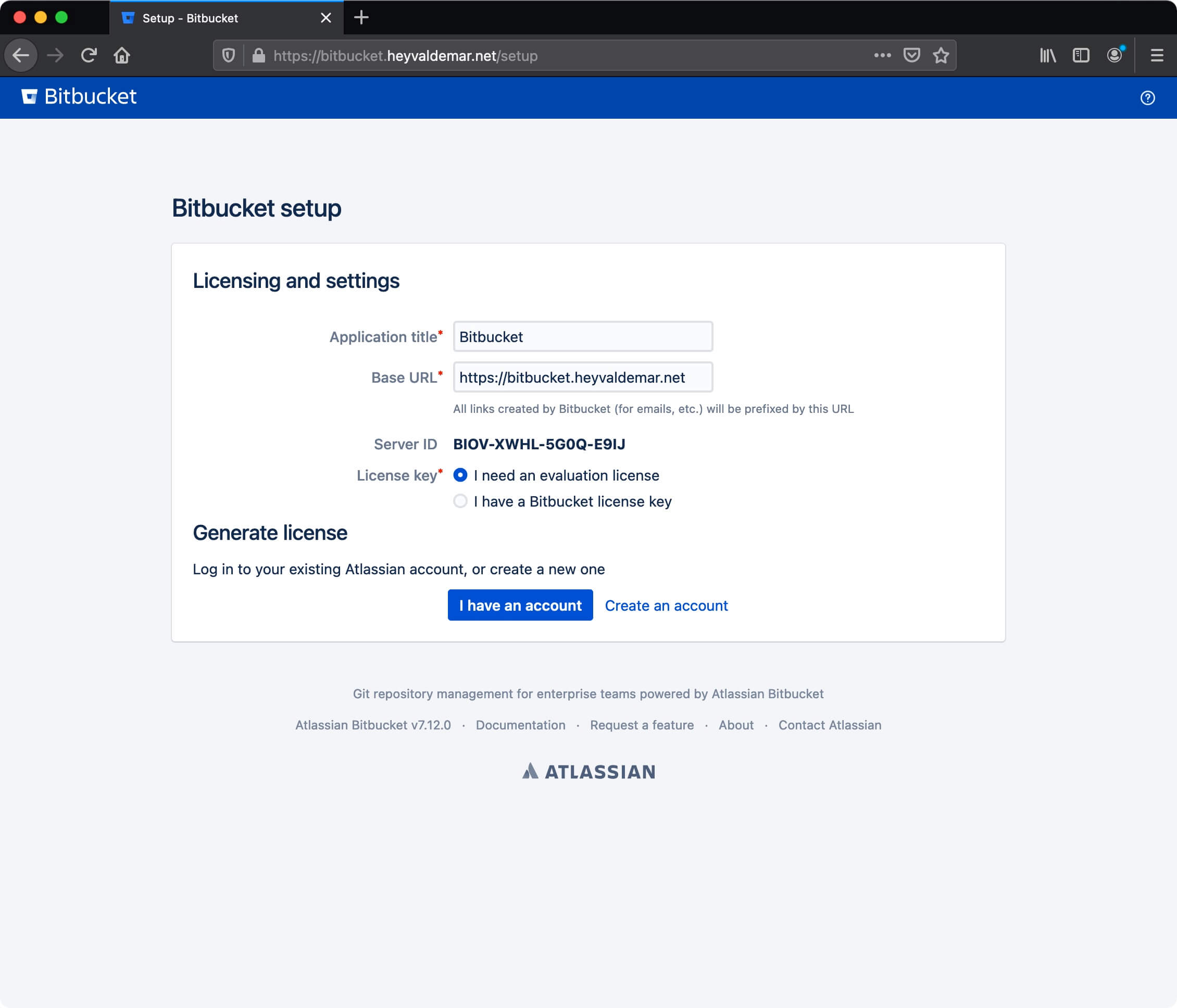 Установка Bitbucket на Ubuntu Server