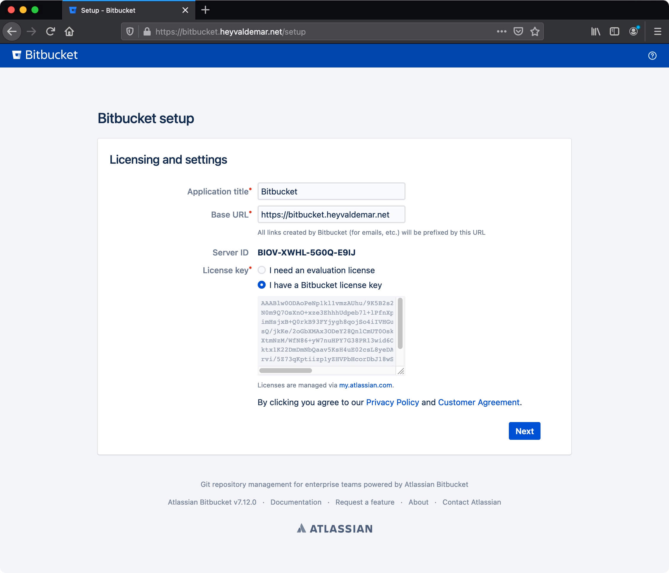 Установка Bitbucket на Ubuntu Server