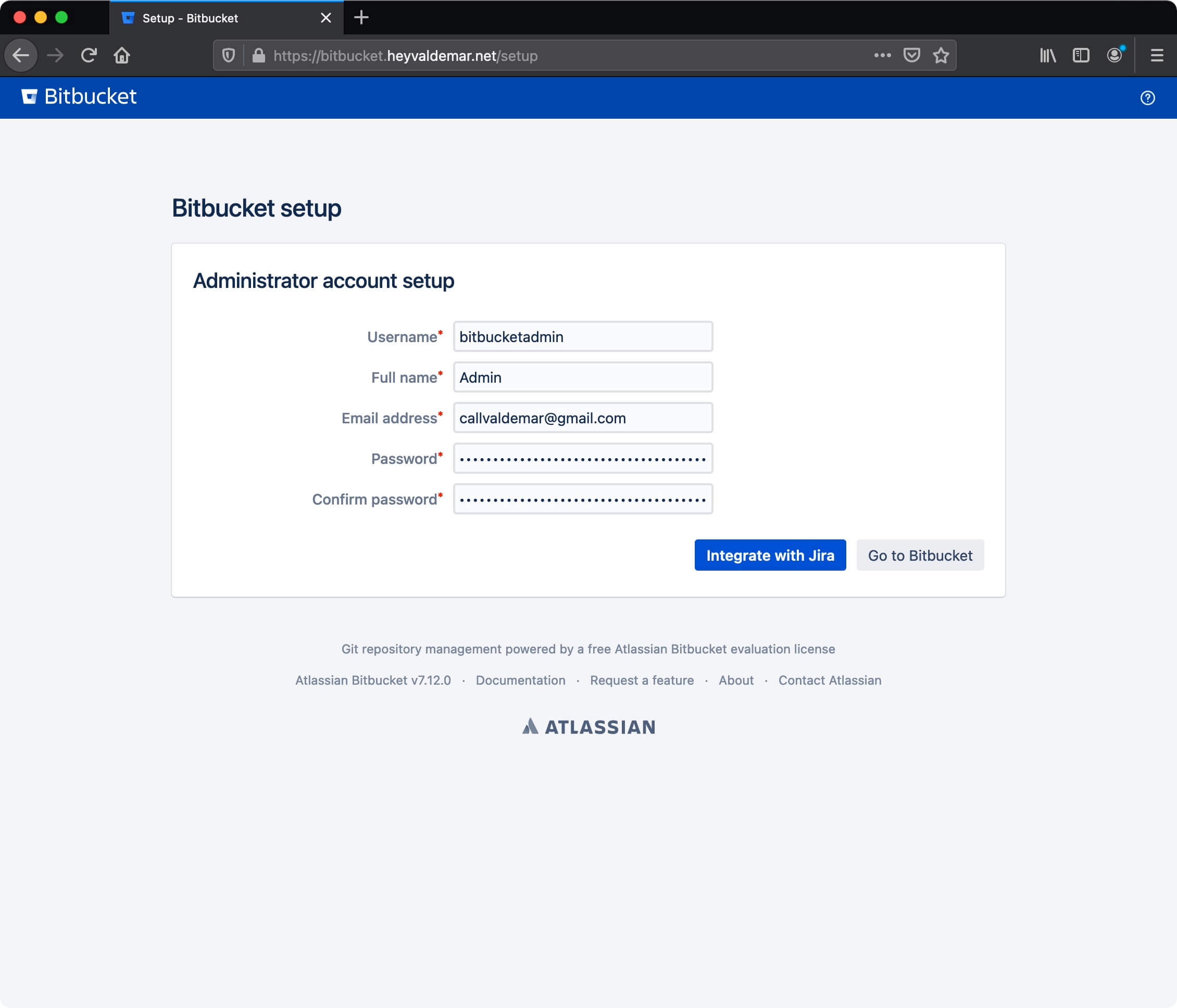 Установка Bitbucket на Ubuntu Server