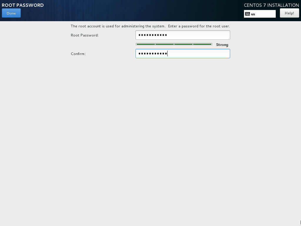 Установка CentOS 7 Minimal