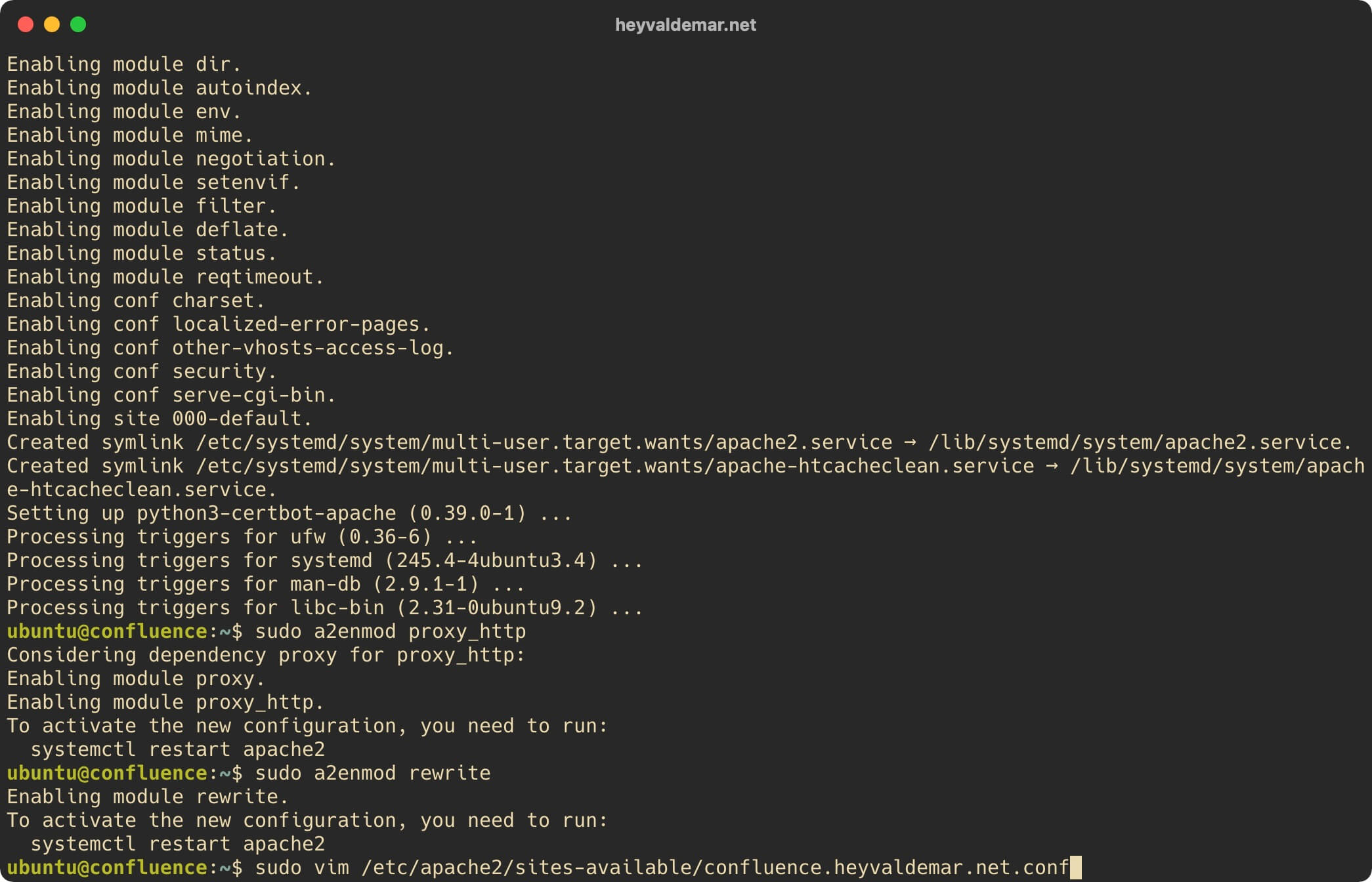 Установка Confluence на Ubuntu Server
