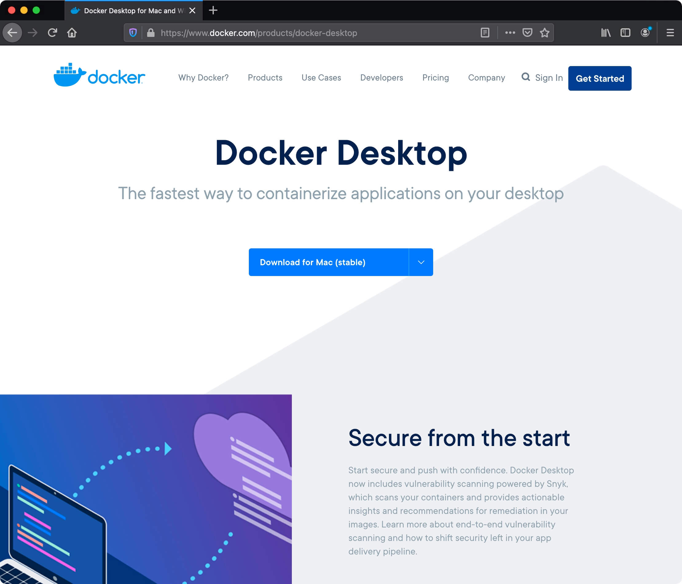 Установка Docker Desktop на macOS