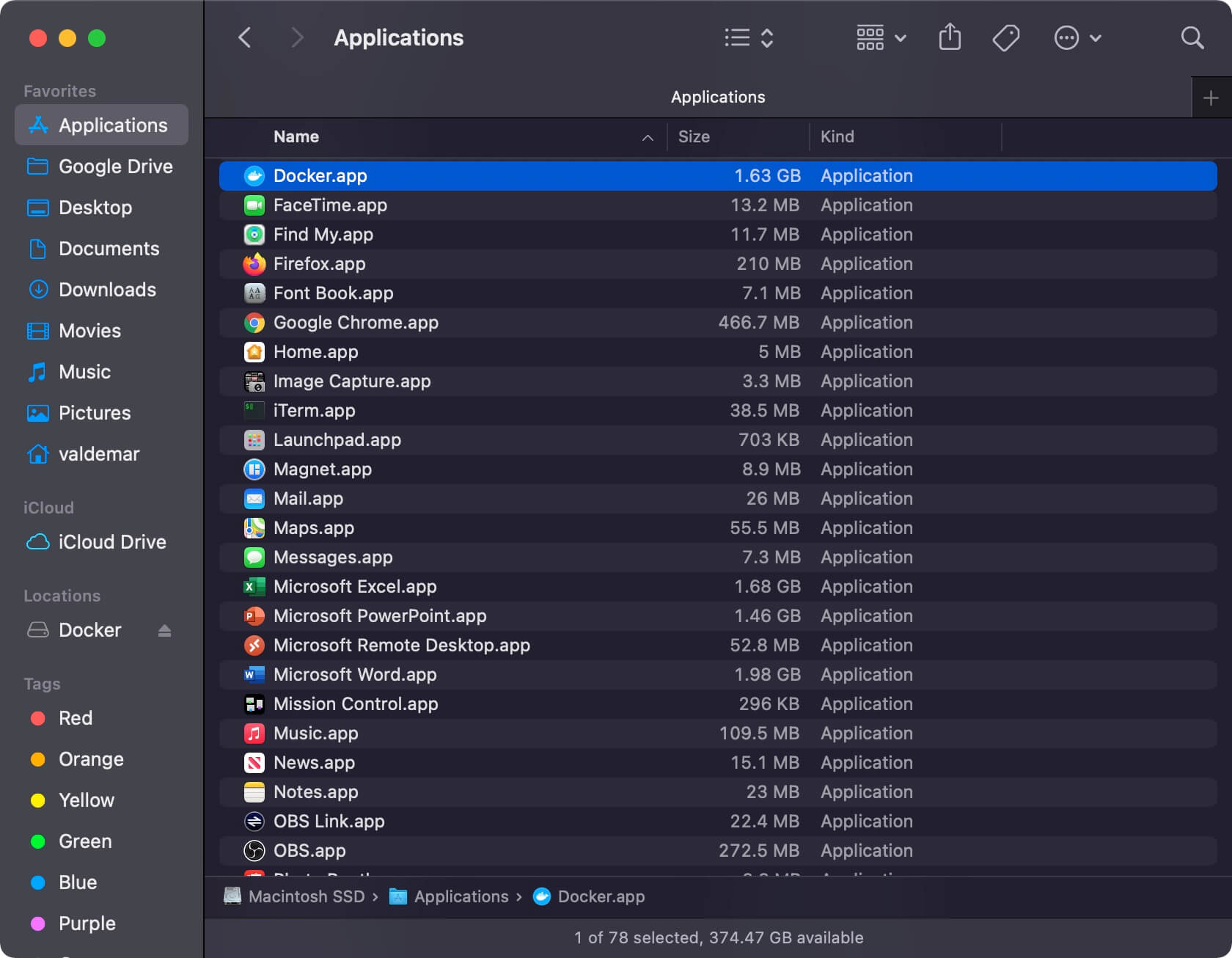Установка Docker Desktop на macOS