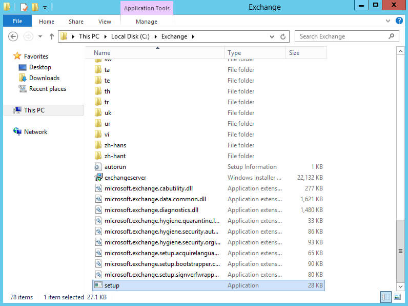 Установка Exchange Server 2013