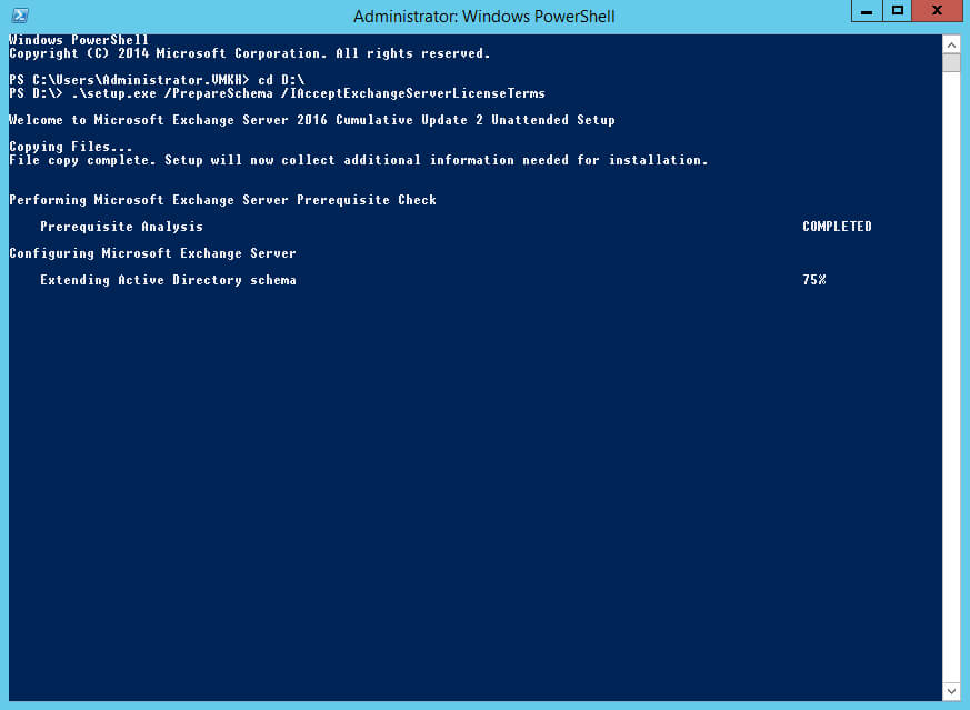 Установка Exchange Server 2016 на Windows Server 2012 R2