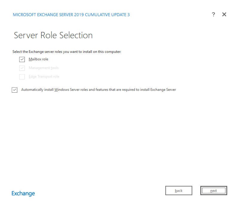 Установка Exchange Server 2019 на Windows Server 2019