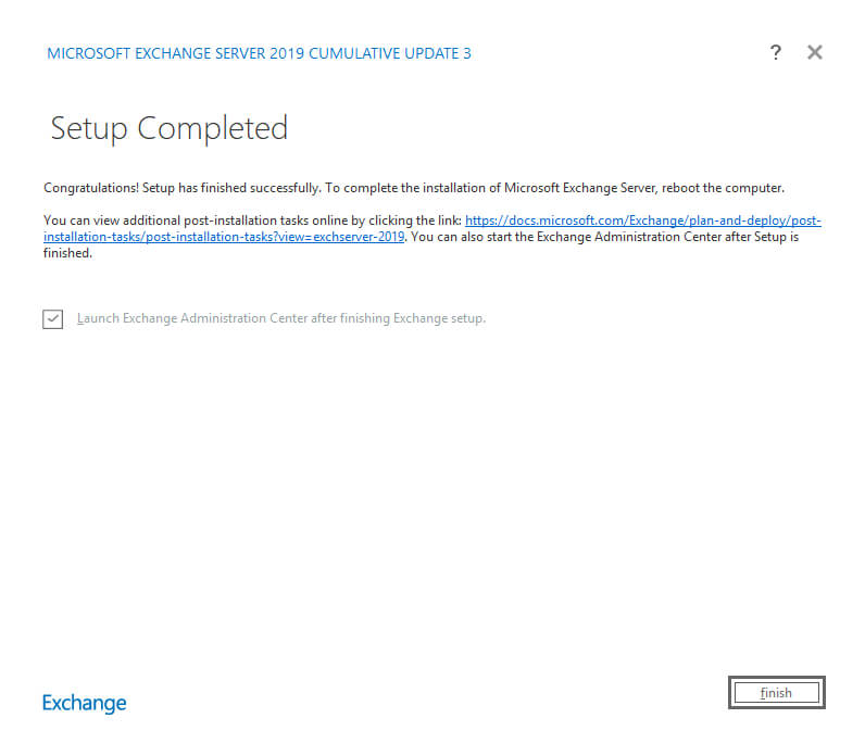 Установка Exchange Server 2019 на Windows Server 2019