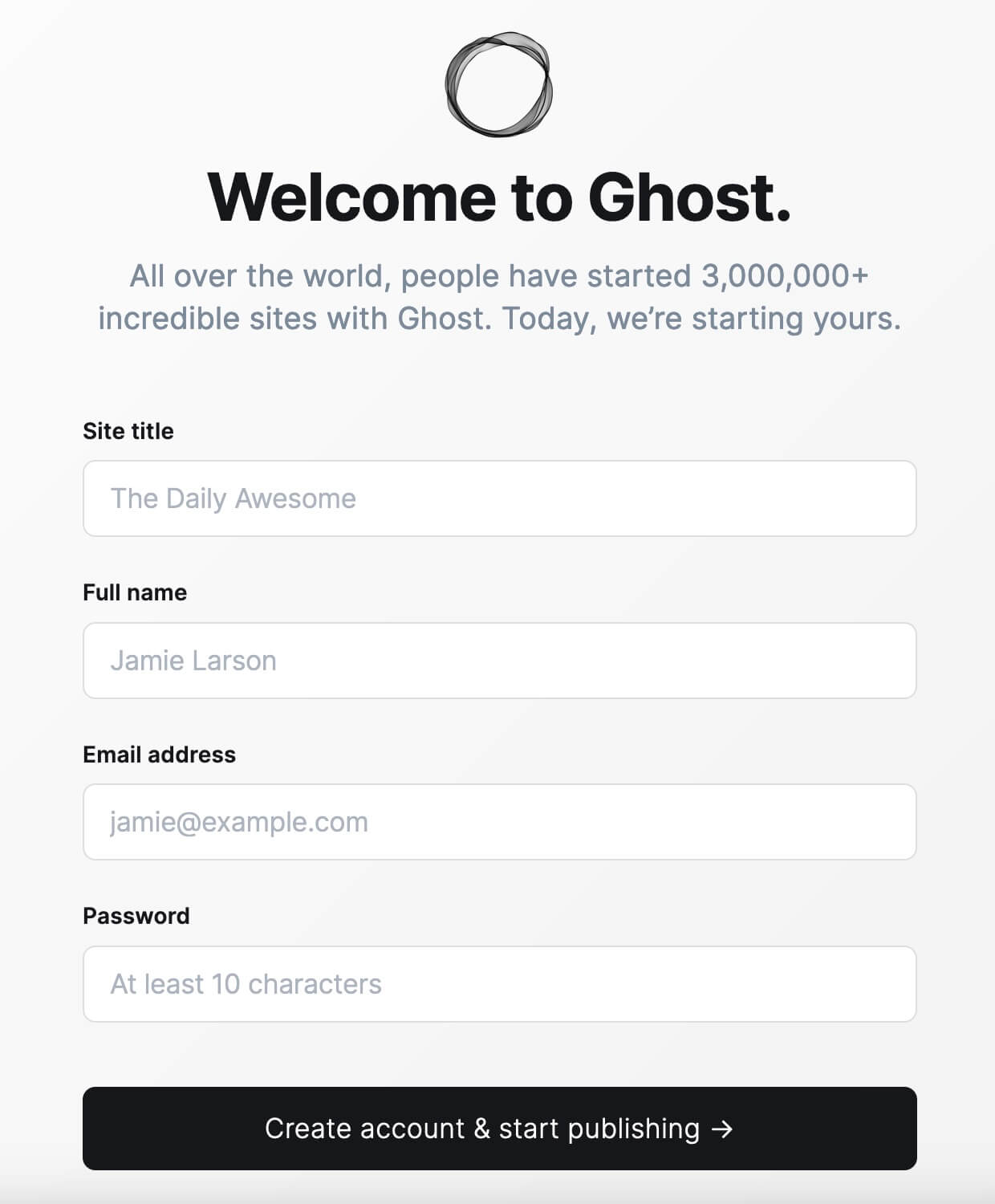 Установка Ghost с использованием Docker Compose