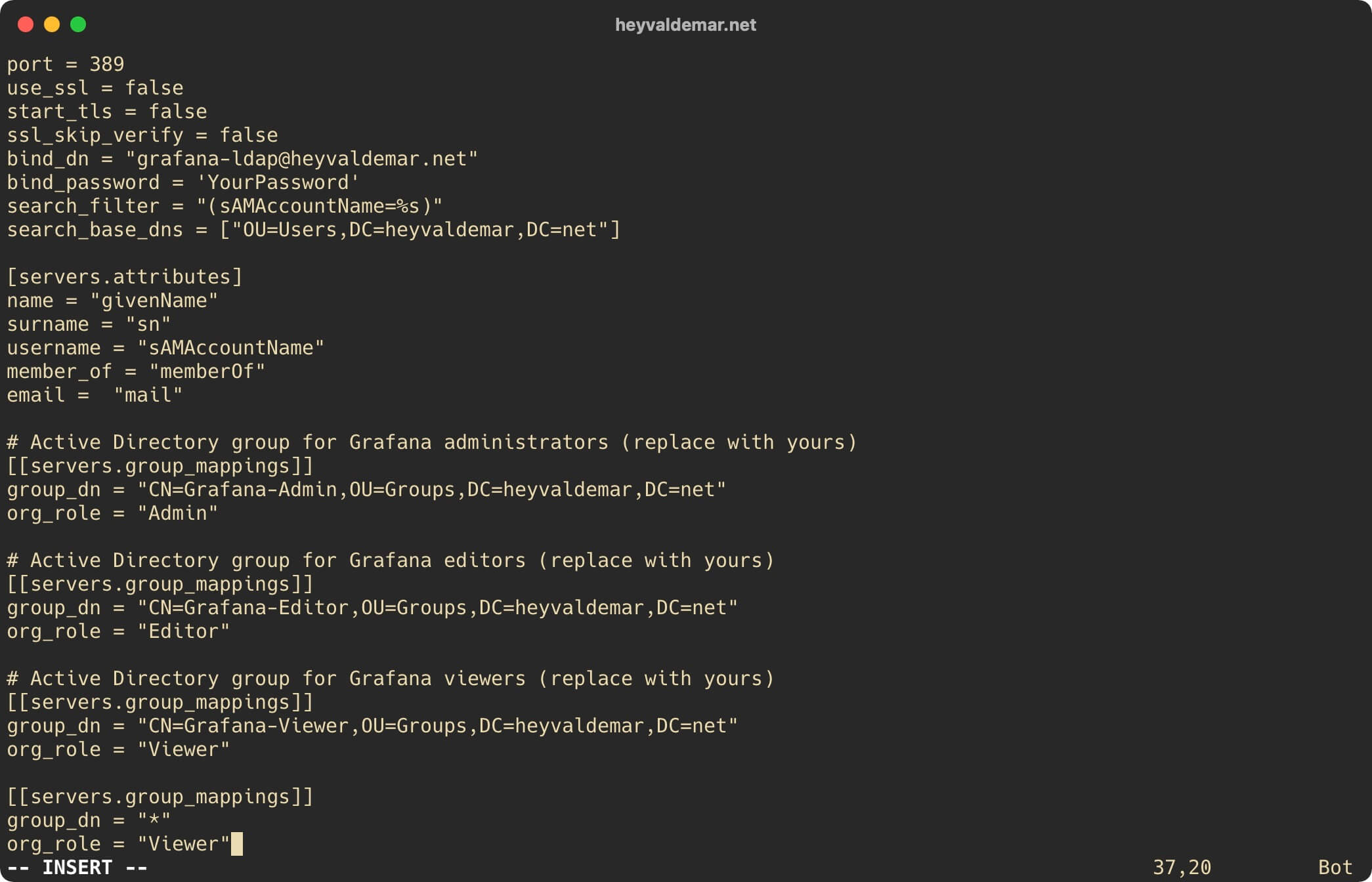 Установка Grafana с Docker Compose